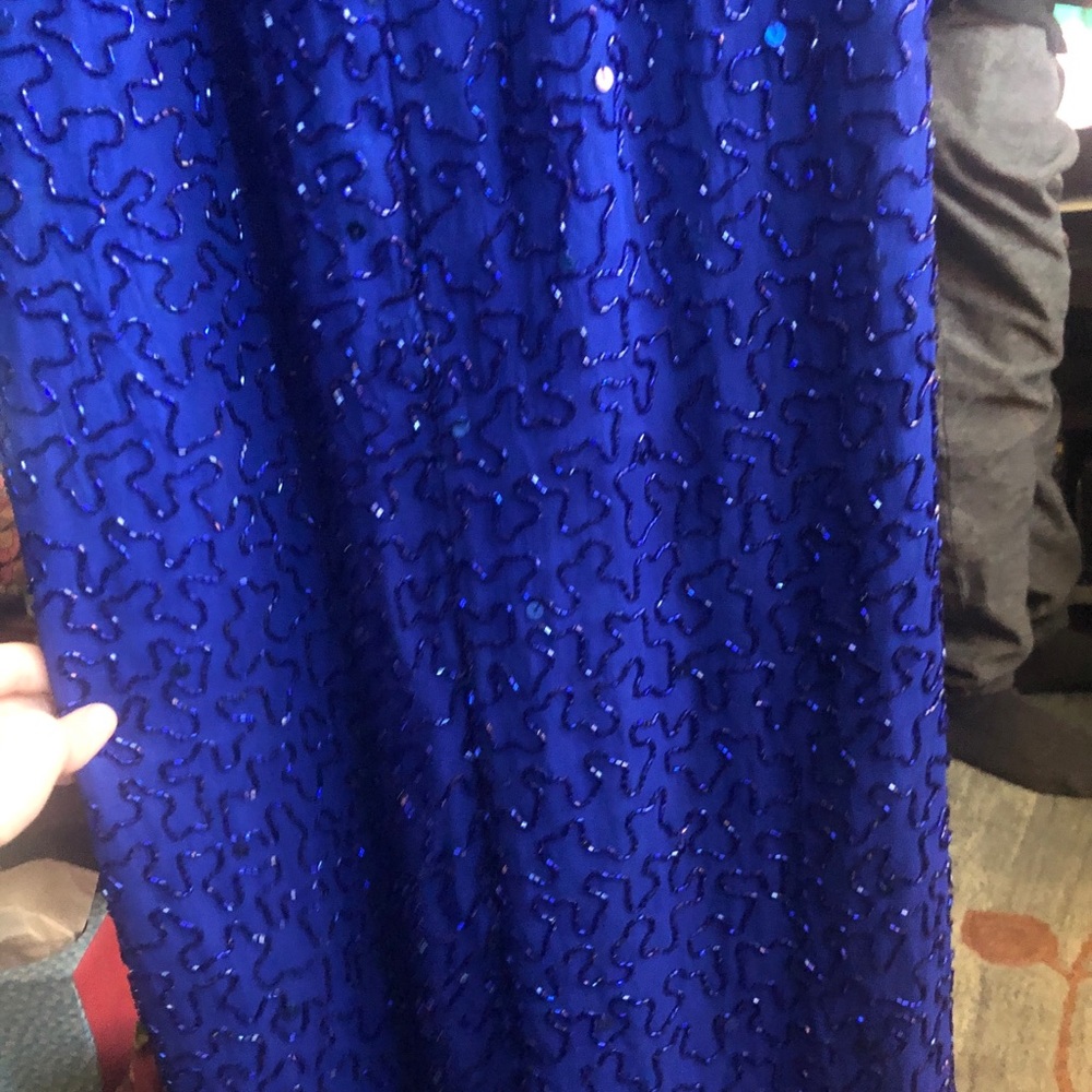 Blue prom dress